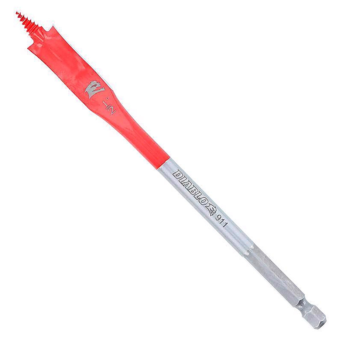 Diablo - DSP2050-P2 - 1/2 In. X 6 In. L High Speed Steel Clean Wood Spade Bit HEX Shank 2 Pack