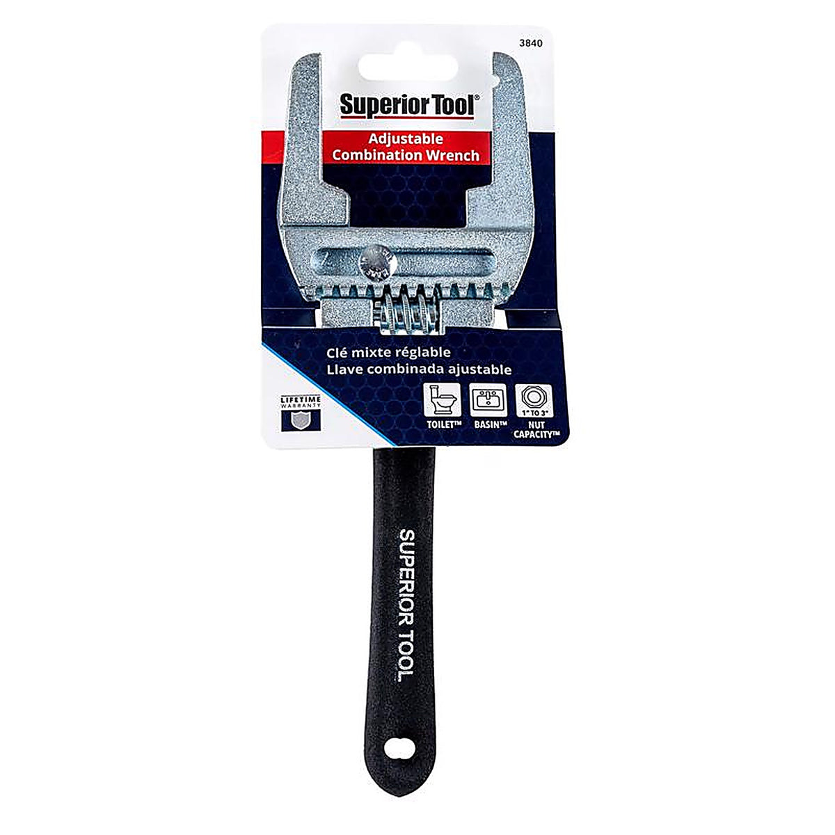 Superior Tool 3840 Basket Strainer Wrench Black 1 pc