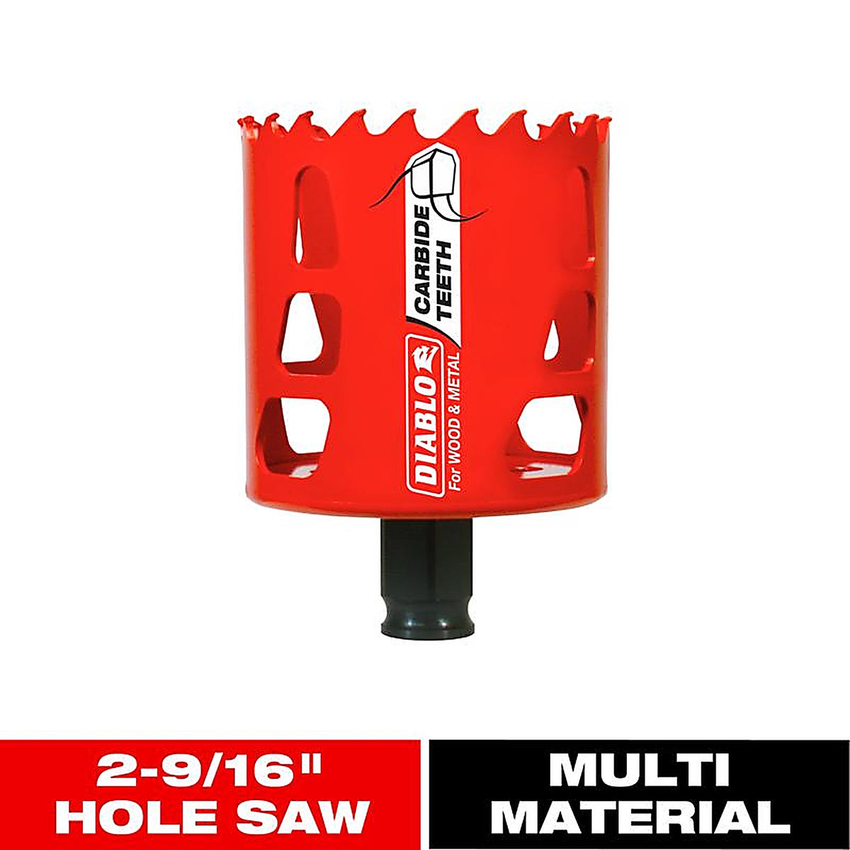 Diablo - DHS2563CT - Snap-Lock Plus 2-9/16 In. Carbide Tipped 2-3/8 In. L Hole Saw