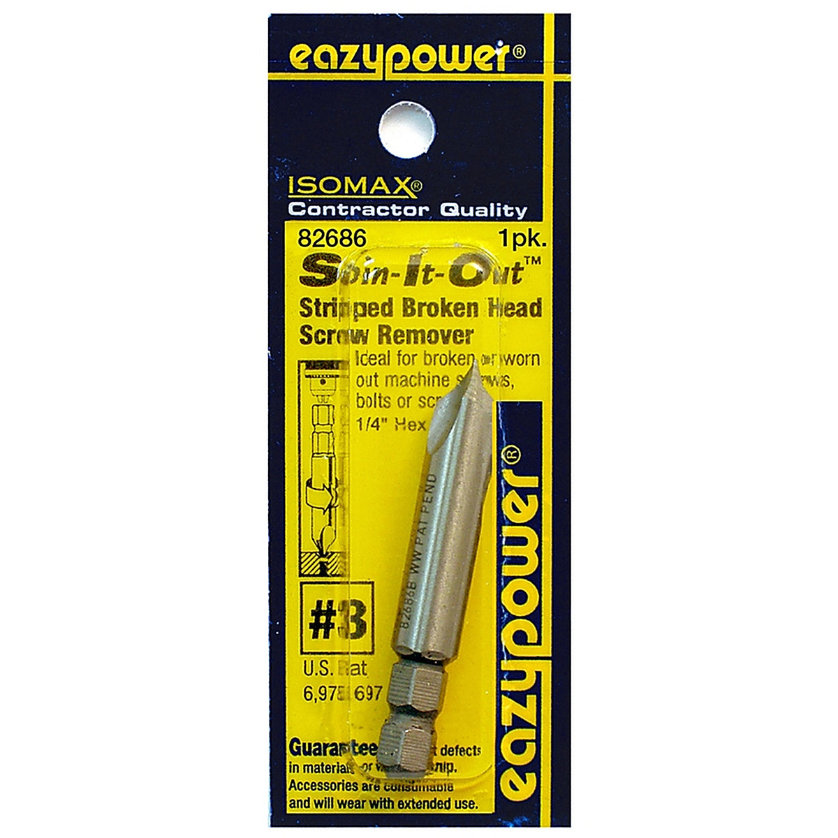 Eazypower - 82686 - Isomax #3 Sizes M2 High Speed Steel Screw Remover 2 In. 1 Piece