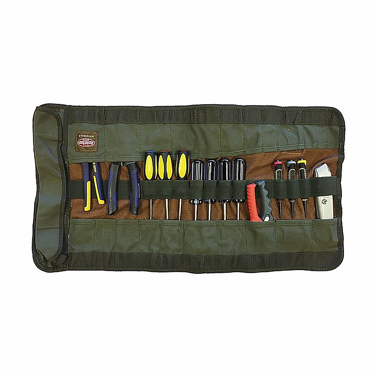 Bucket Boss - 70004 - 26 In. W X 14.5 In. H Canvas Tool Roll Pouch 25 Pocket Green 1 Piece