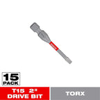 Diablo - DT152P15 - Torx #15 X 2 In. L Driver Bit Black Oxide 15 Pack