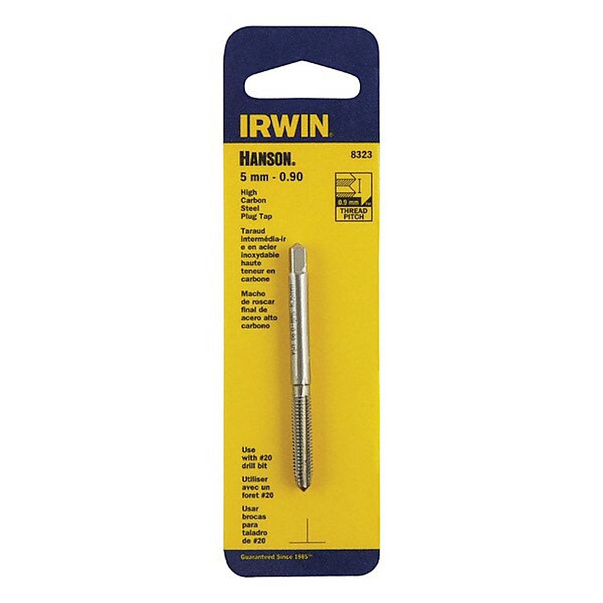 Irwin 8323ZR Hanson High Carbon Steel Metric Plug Tap 5mm-0.90 1/pc.