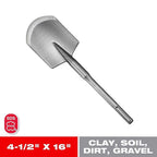 Diablo - DMAMXCH1010 - 4.5 In. W Sds-Max Clay Spade Chisel 1 Piece