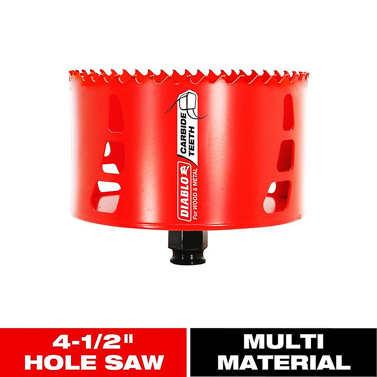Diablo - DHS4500CT - Snap-Lock Plus 4-1/2 In. Carbide Tipped 2-3/8 In. L Hole Saw