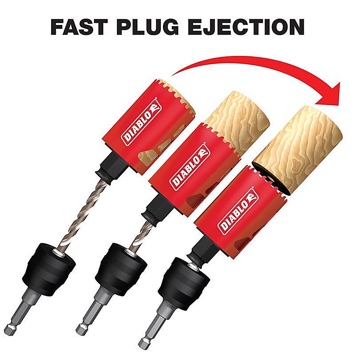 Diablo - DHS4500CT - Snap-Lock Plus 4-1/2 In. Carbide Tipped 2-3/8 In. L Hole Saw