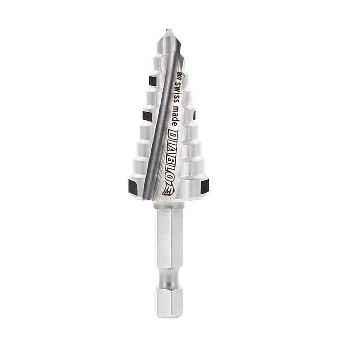 Diablo - DSD0750S09 - 3/4 In. X 2-19/32 In. L Metal Impact Step Drill Bit HEX Shank 1 Pack
