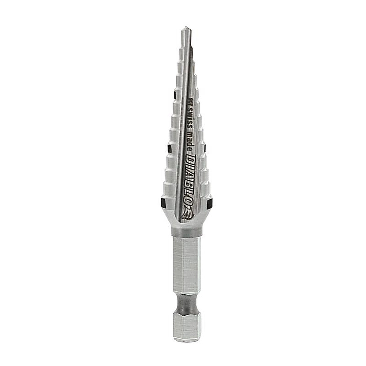 Diablo - DSD0500S13 - 1/2 In. X 3-1/32 In. L Metal Impact Step Drill Bit HEX Shank 1 Pack