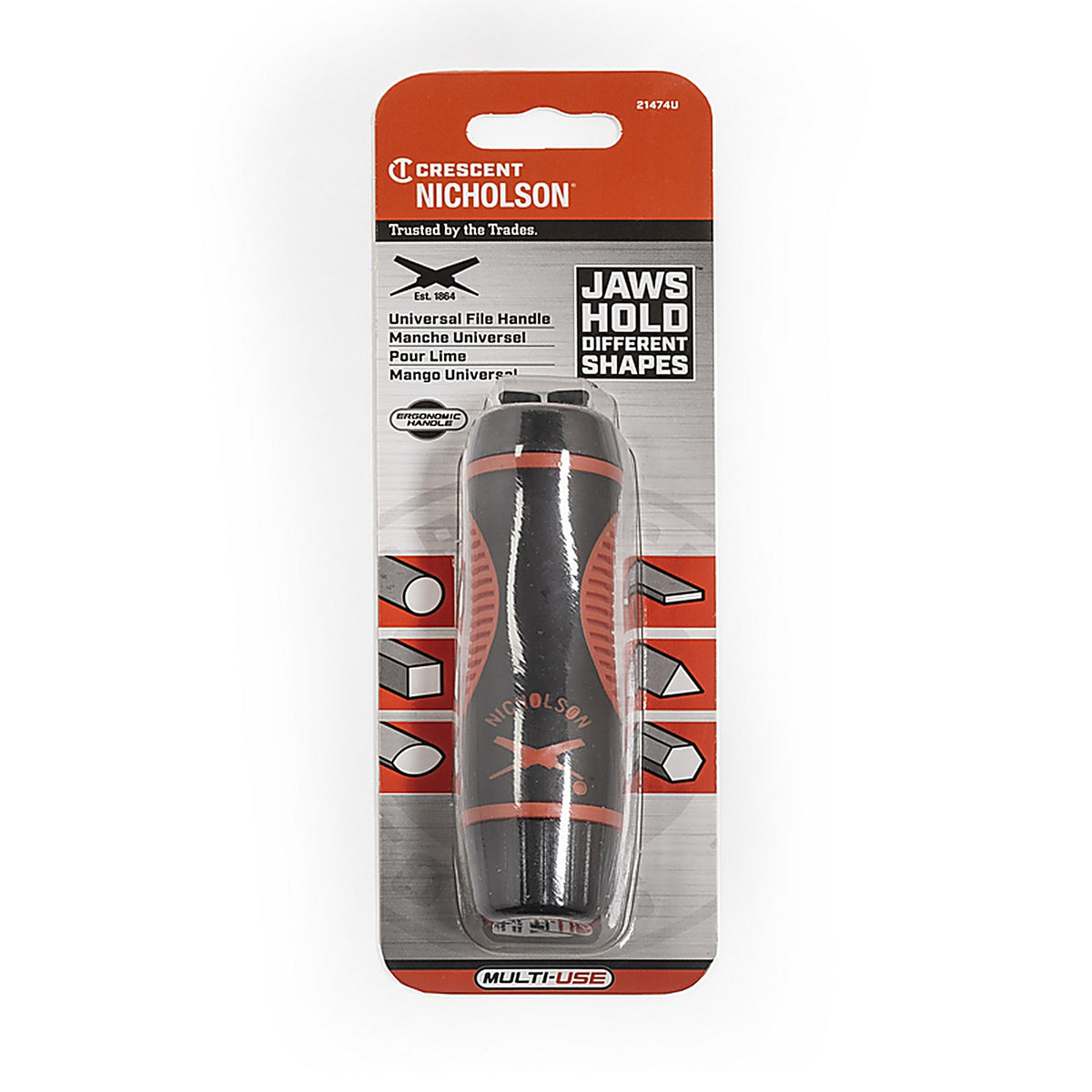 Crescent - 21474U - Nicholson 5 In. L Universal File and Saw Handle 1 Piece