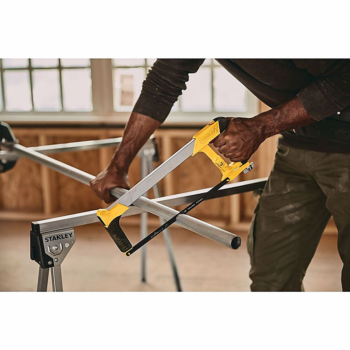 Stanley 20-036M 12 in. Steel Hacksaw Black/Yellow 2 pc