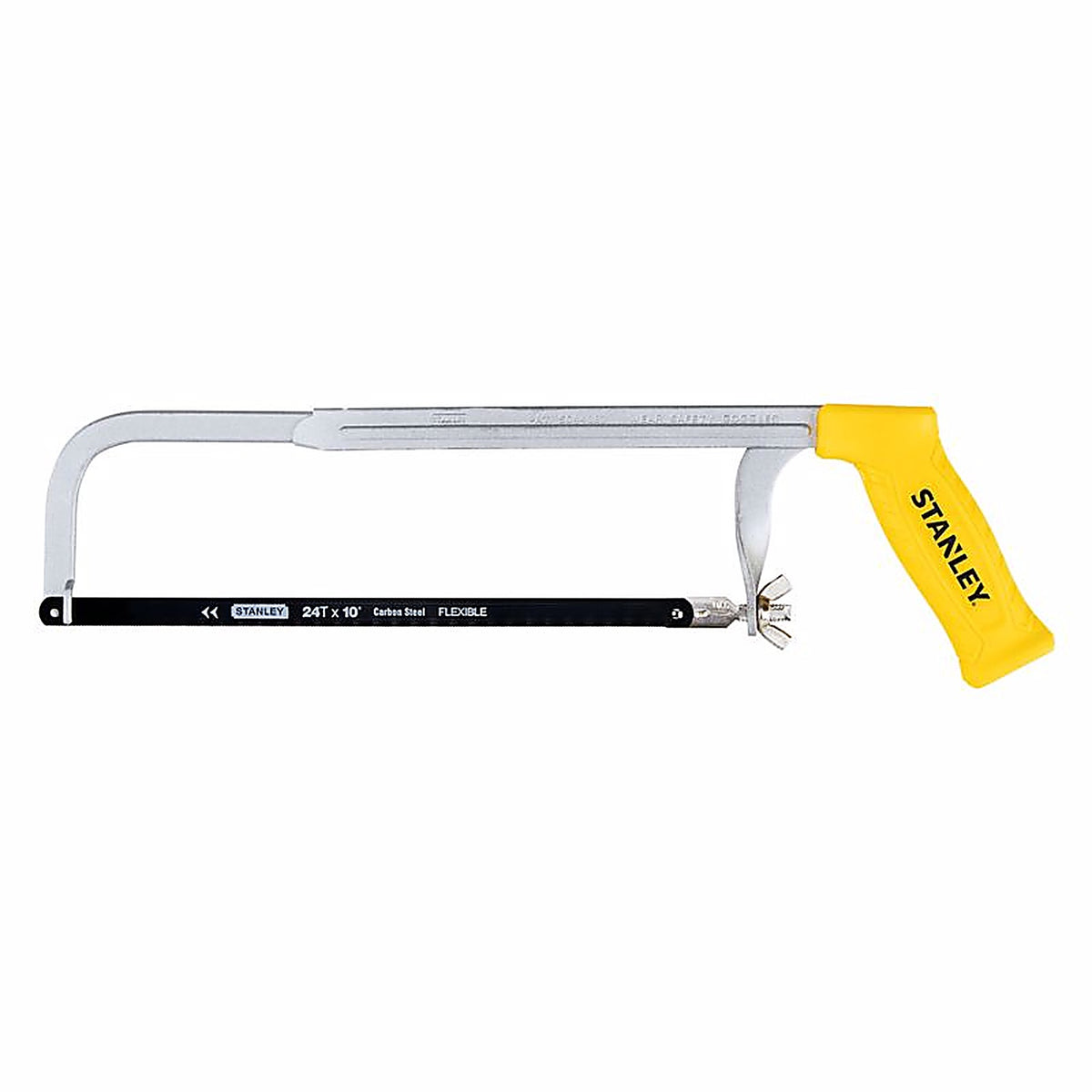 Stanley STHT14039 10 in. Steel Adjustable Hacksaw Black/Yellow 1 pc