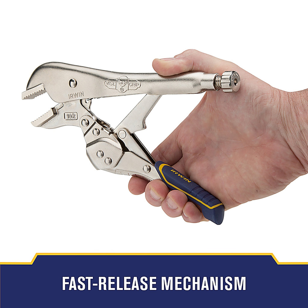 Irwin IRHT82576 Vise-Grip 10 in. Metal Fast Release Straight Jaw Locking Pliers