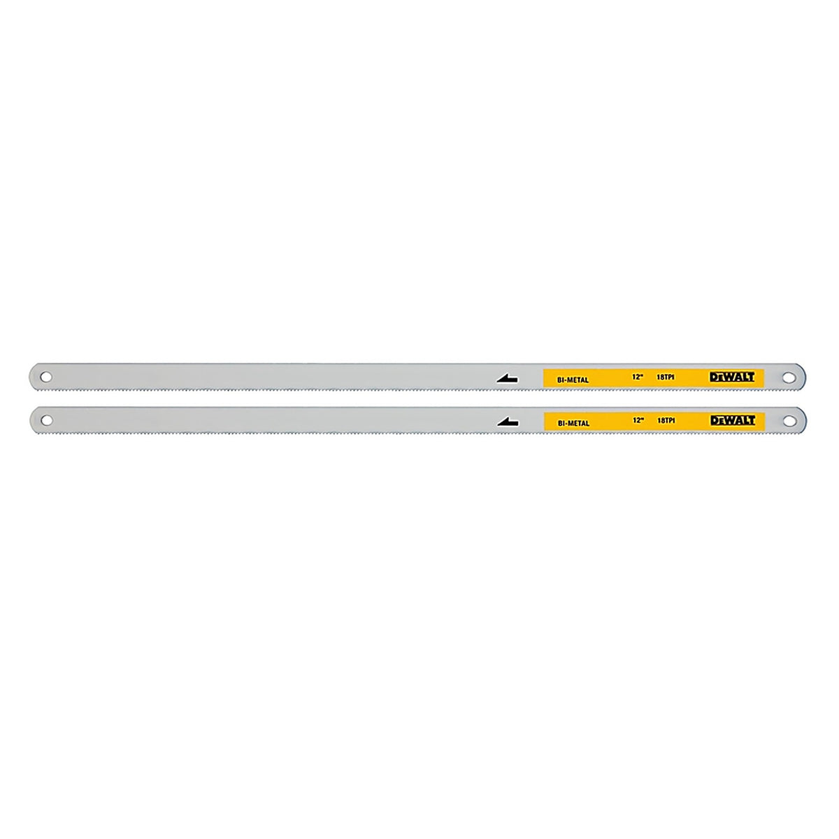 DeWalt DWHT20551 12 in. Bi-Metal Hacksaw Blades 18 TPI 2 pk