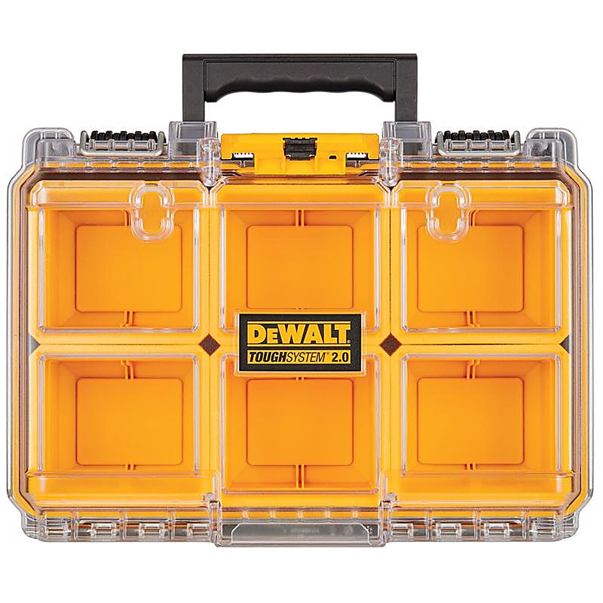 DeWalt DWST08020 ToughSystem 2.0 10.47 in. W X 5.2 in. H Half-Size Organizer Polypropene 6 compartments Yellow