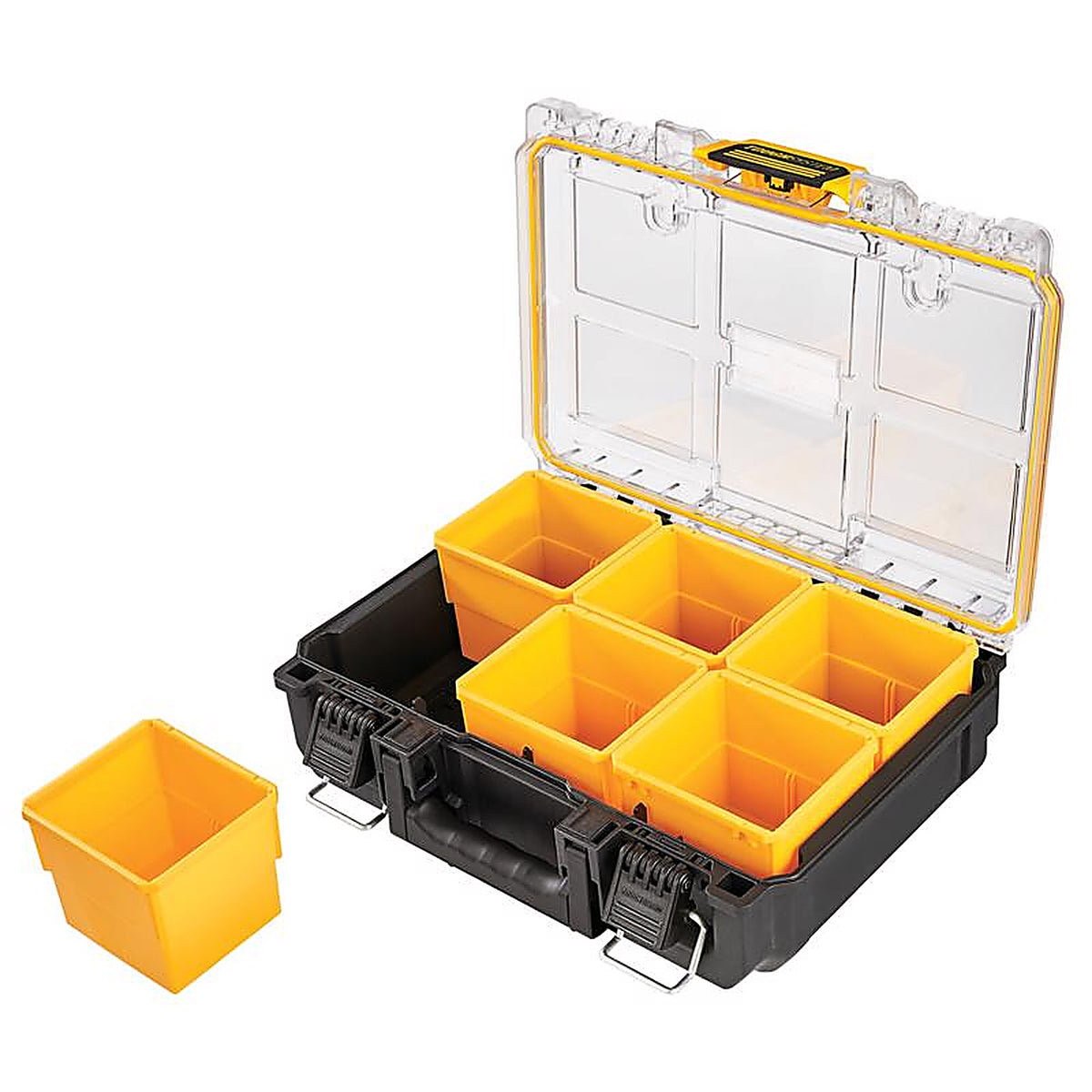 DeWalt DWST08020 ToughSystem 2.0 10.47 in. W X 5.2 in. H Half-Size Organizer Polypropene 6 compartments Yellow