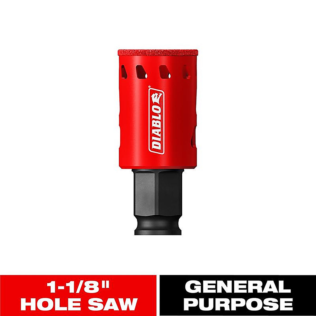 Diablo - DHS1125DG - 1-1/8 In. Diamond Grit 5.52 In. L X 1/4 In. D Hole Saw