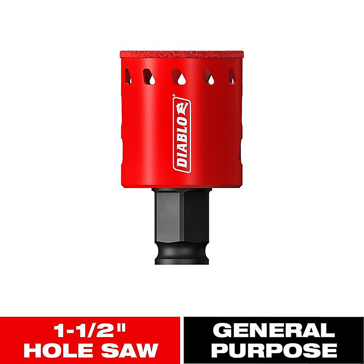 Diablo - DHS1500DG - 1-1/2 In. Diamond Grit 5.52 In. L X 1/4 In. D Hole Saw