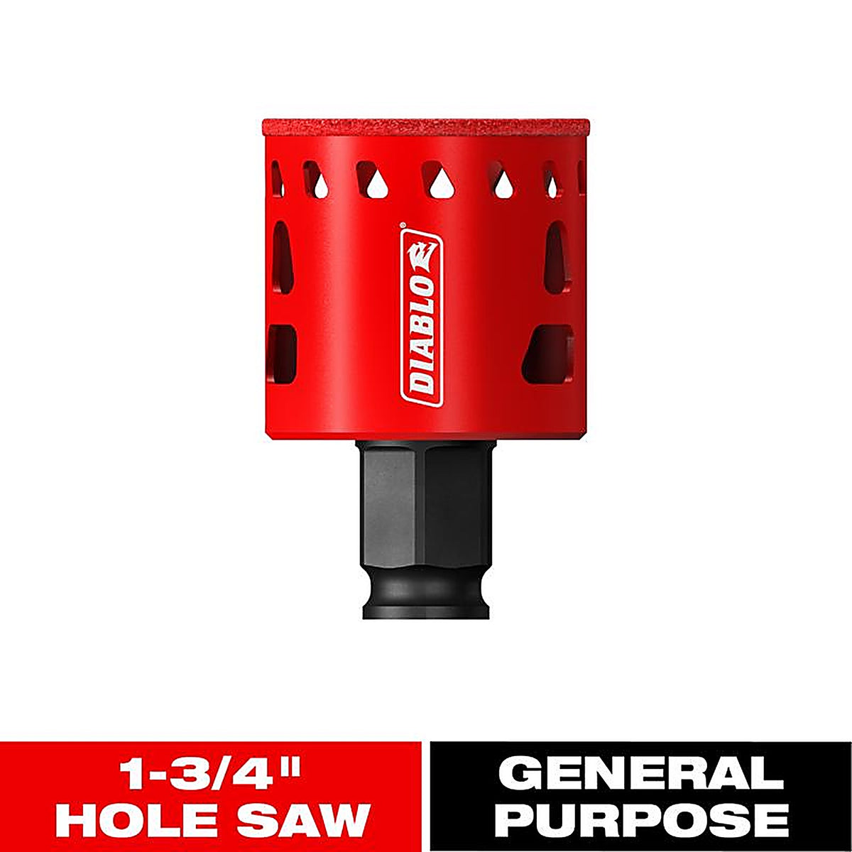 Diablo - DHS1750DG - 1-3/4 In. Diamond Grit 5.52 In. L X 1/4 In. D Hole Saw