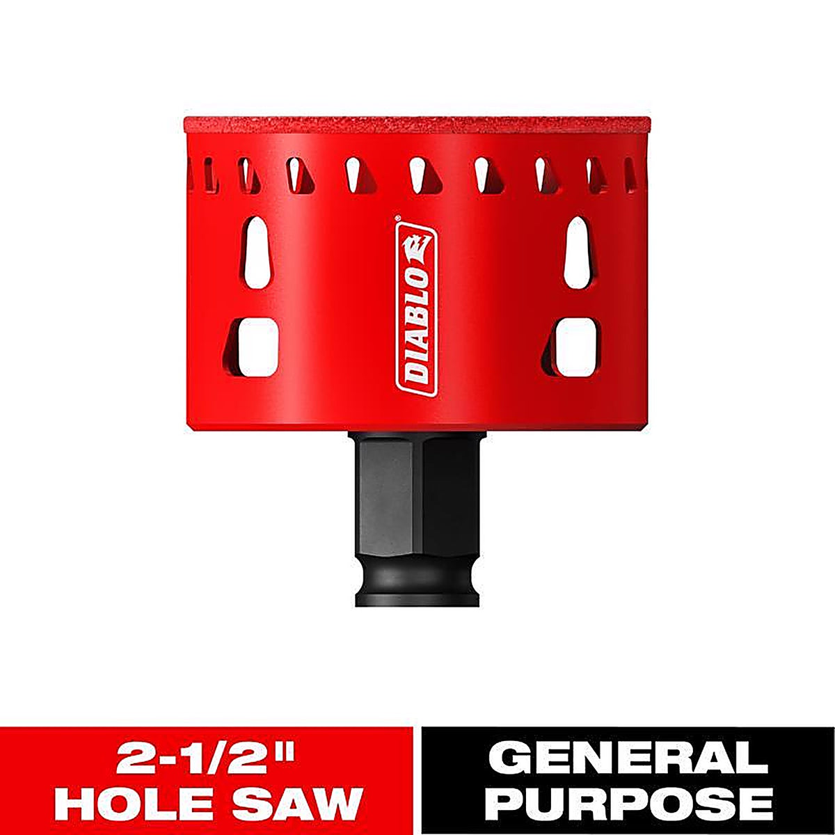 Diablo - DHS2500DG - 2-1/2 In. Diamond Grit 5.52 In. L X 1/4 In. D Hole Saw