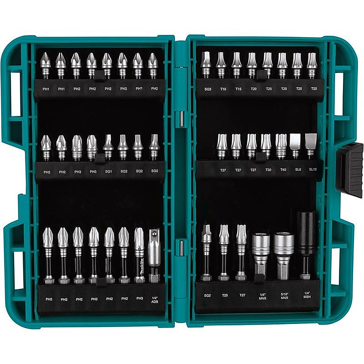 Makita - E-01650 - Impact Xps Assorted Impact Driver Bit Set Steel 45 Piece