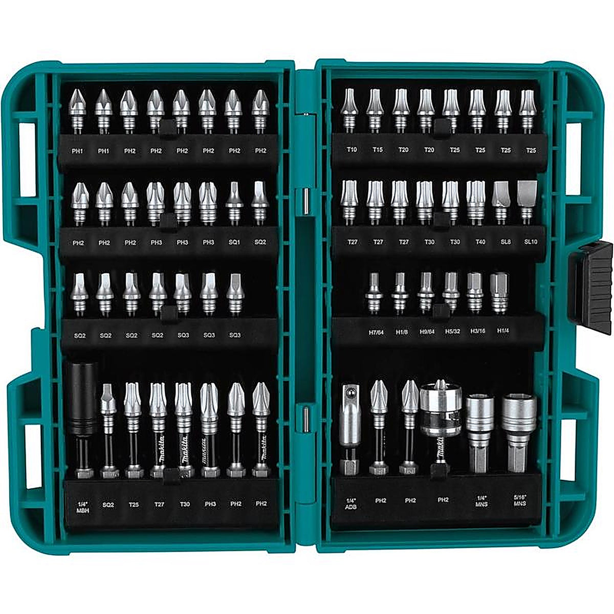 Makita - E-01644 - Impact Xps Assorted Impact Driver Bit Set Steel 60 Piece