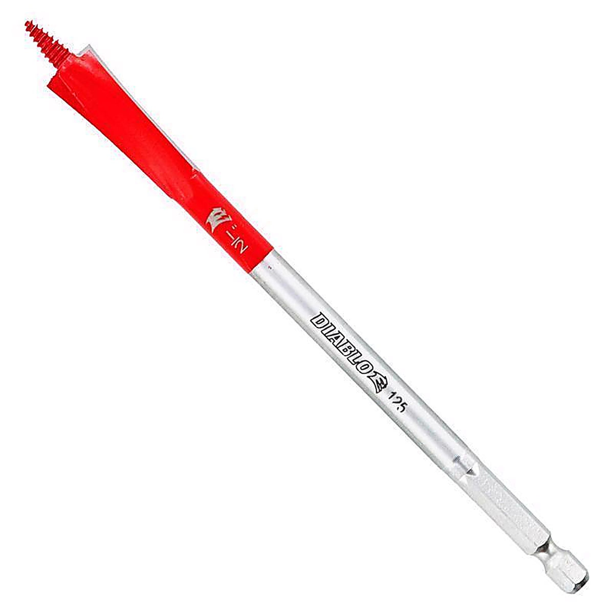 Diablo - DSPD4010 - Demo Demon 1/2 In. X 6 In. L High Carbon Steel Nail-Embedded Wood Spade Bit HEX Shank 1 Pack