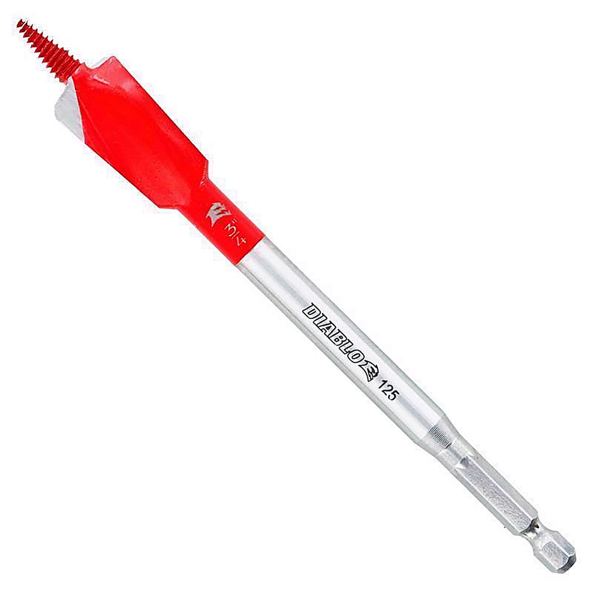 Diablo - DSPD4030 - Demo Demon 3/4 In. X 6 In. L High Carbon Steel Nail-Embedded Wood Spade Bit HEX Shank 1 Pack
