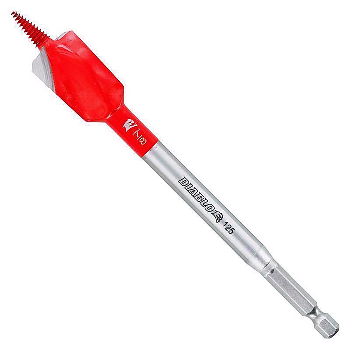 Diablo - DSPD4040 - Demo Demon 7/8 In. X 6 In. L High Carbon Steel Nail-Embedded Wood Spade Bit HEX Shank 1 Pack