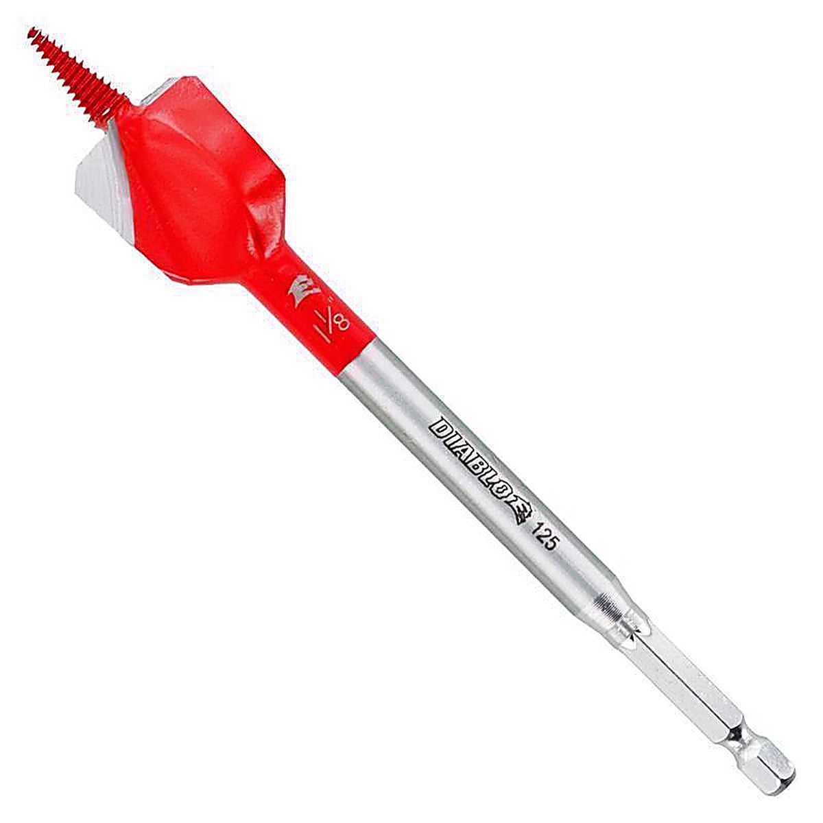 Diablo - DSPD4060 - Demo Demon 1-1/8 In. X 6 In. L High Carbon Steel Nail-Embedded Wood Spade Bit HEX Shank 1 Pack