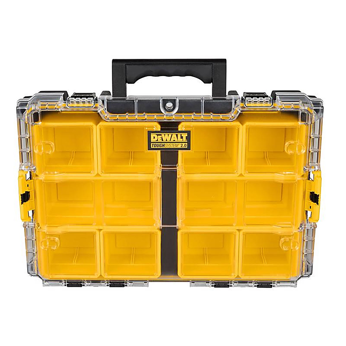 DeWalt DWST08040 ToughSystem 2.0 Storage Organizer Impact-Resistant Poly 10 compartments Black/Yellow