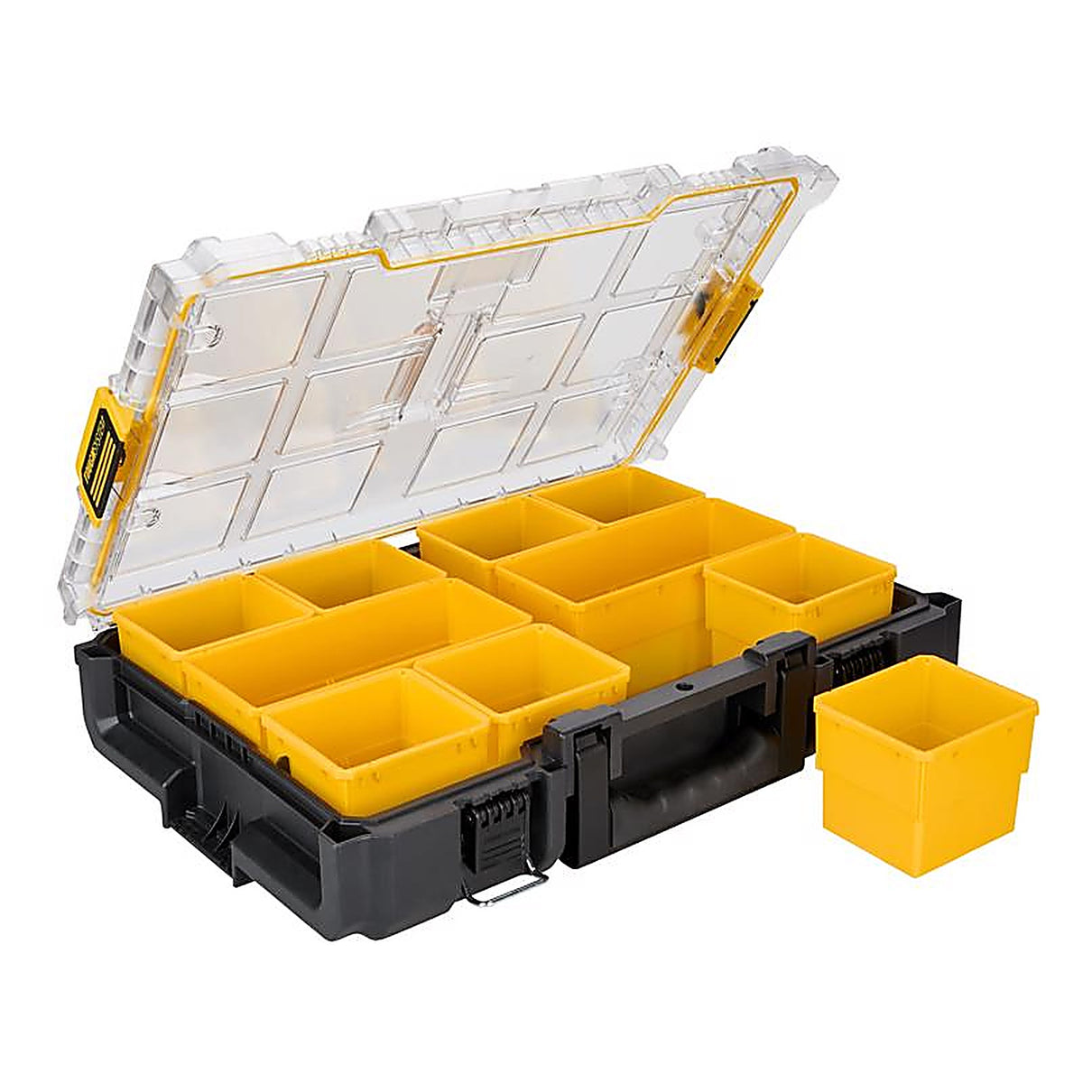 DeWalt DWST08040 ToughSystem 2.0 Storage Organizer Impact-Resistant Poly 10 compartments Black/Yellow