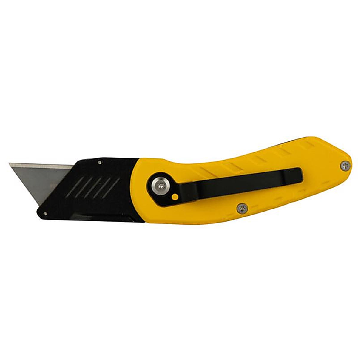 Stanley STHT10424 4 in. Folding Compact Utility Knife Black/Yellow 1 pc