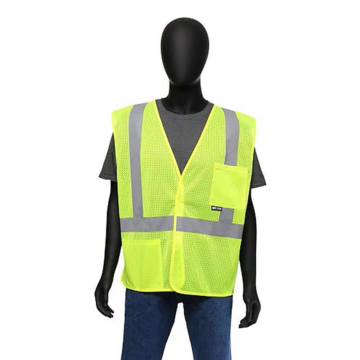 Safety Works SW46206-O Reflective Safety Vest Lime One Size Fits Most