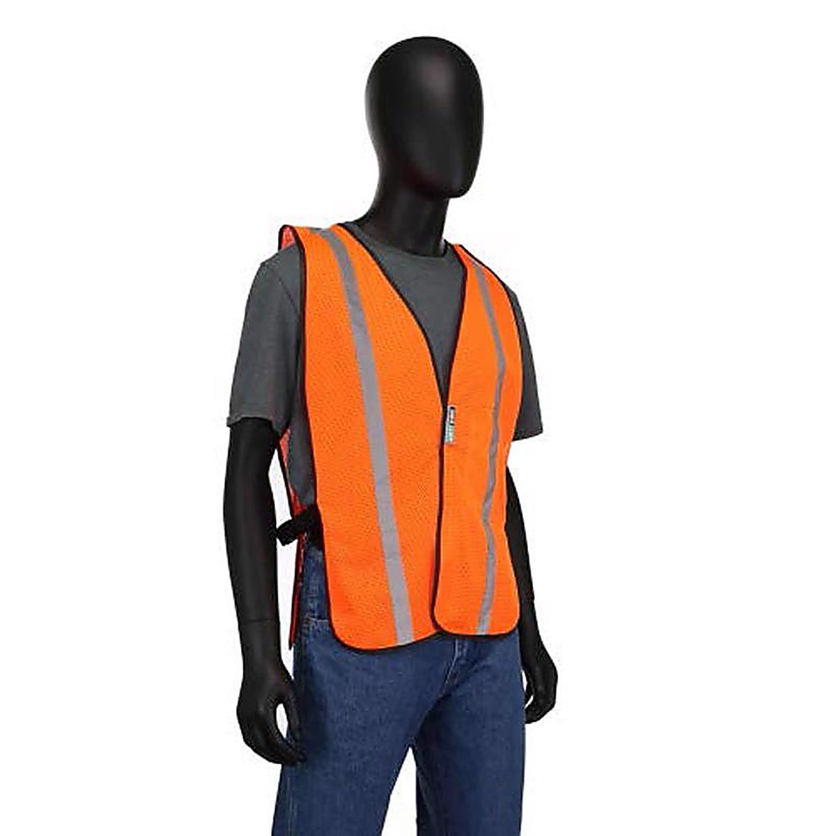 Safety Works SW46103-O Reflective General Purpose Safety Vest Hi-Viz Orange One Size Fits Most