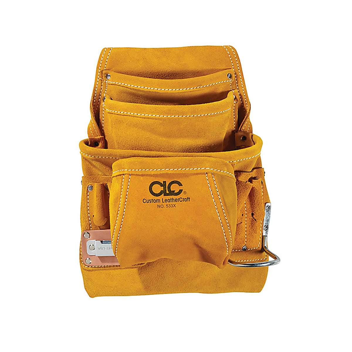CLC 533X 7.75 in. W X 16 in. H Leather Tool Pouch 10 pocket Tan 1 pc