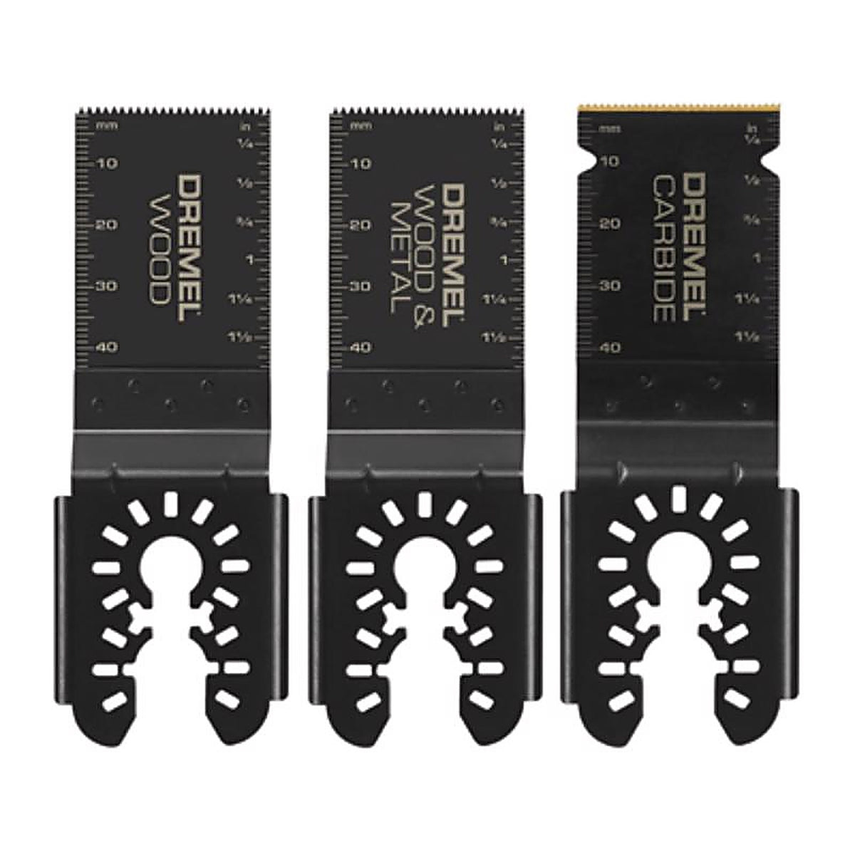 Dremel - MM488BU - 1-5/8 In. W Bi-Metal Oscillating Blade Set General Purpose Cuts 3 Piece