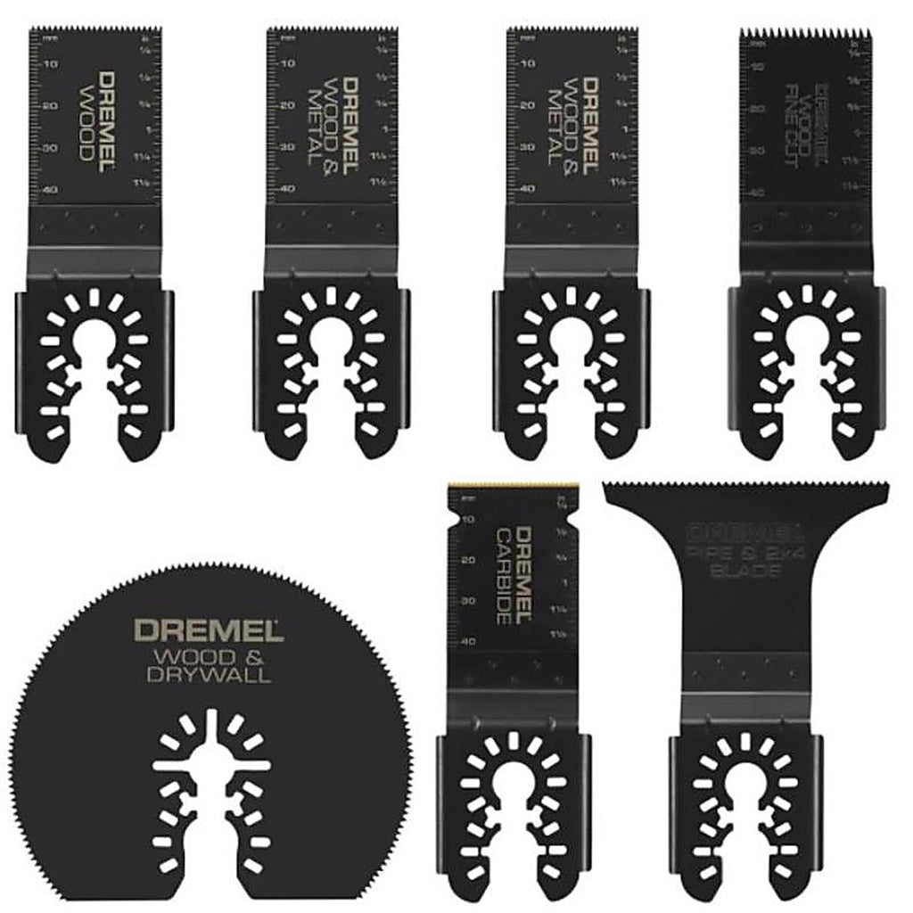 Dremel - MM497U - Steel Oscillating Blade Set Wood 7 Piece