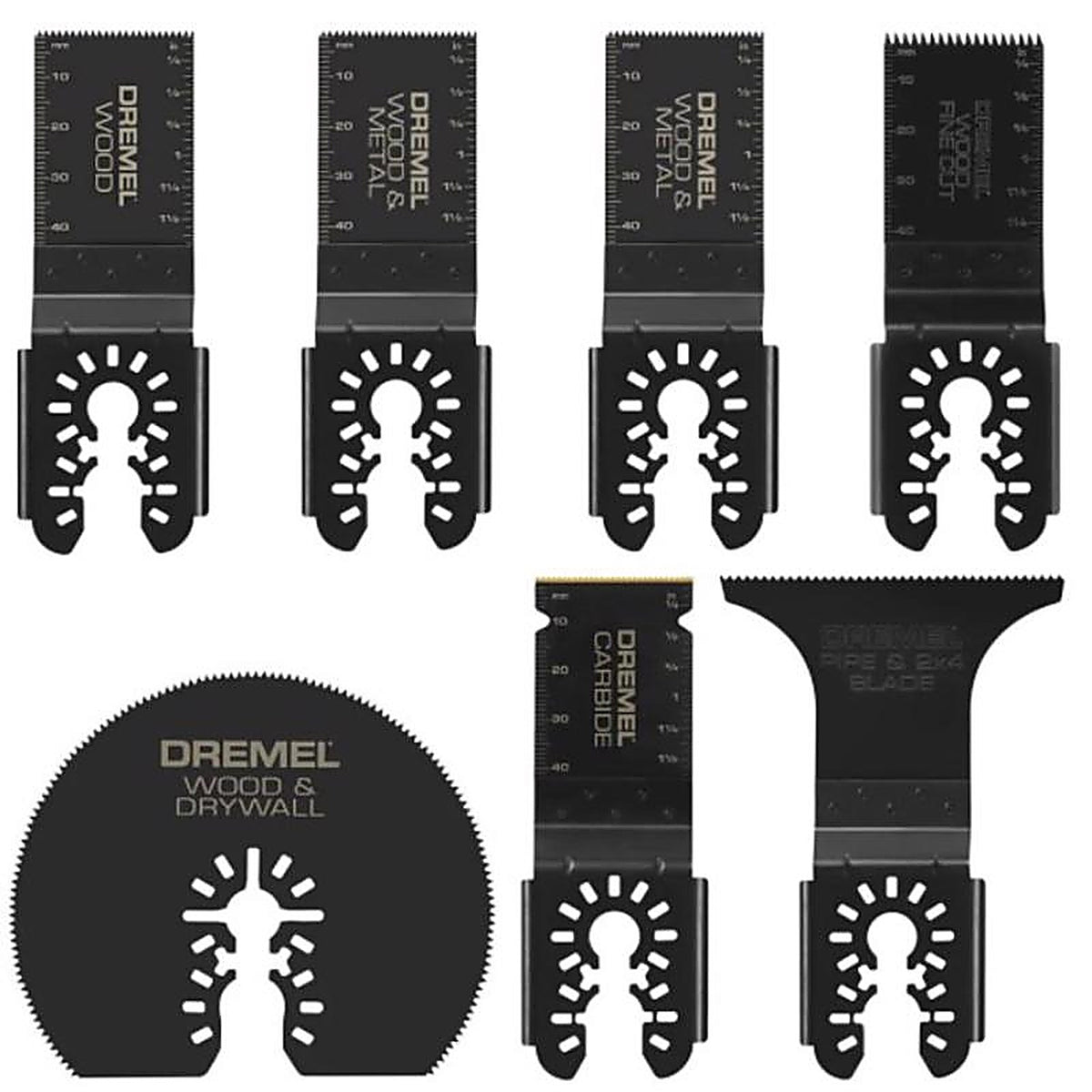 Dremel - MM497U - Steel Oscillating Blade Set Wood 7 Piece