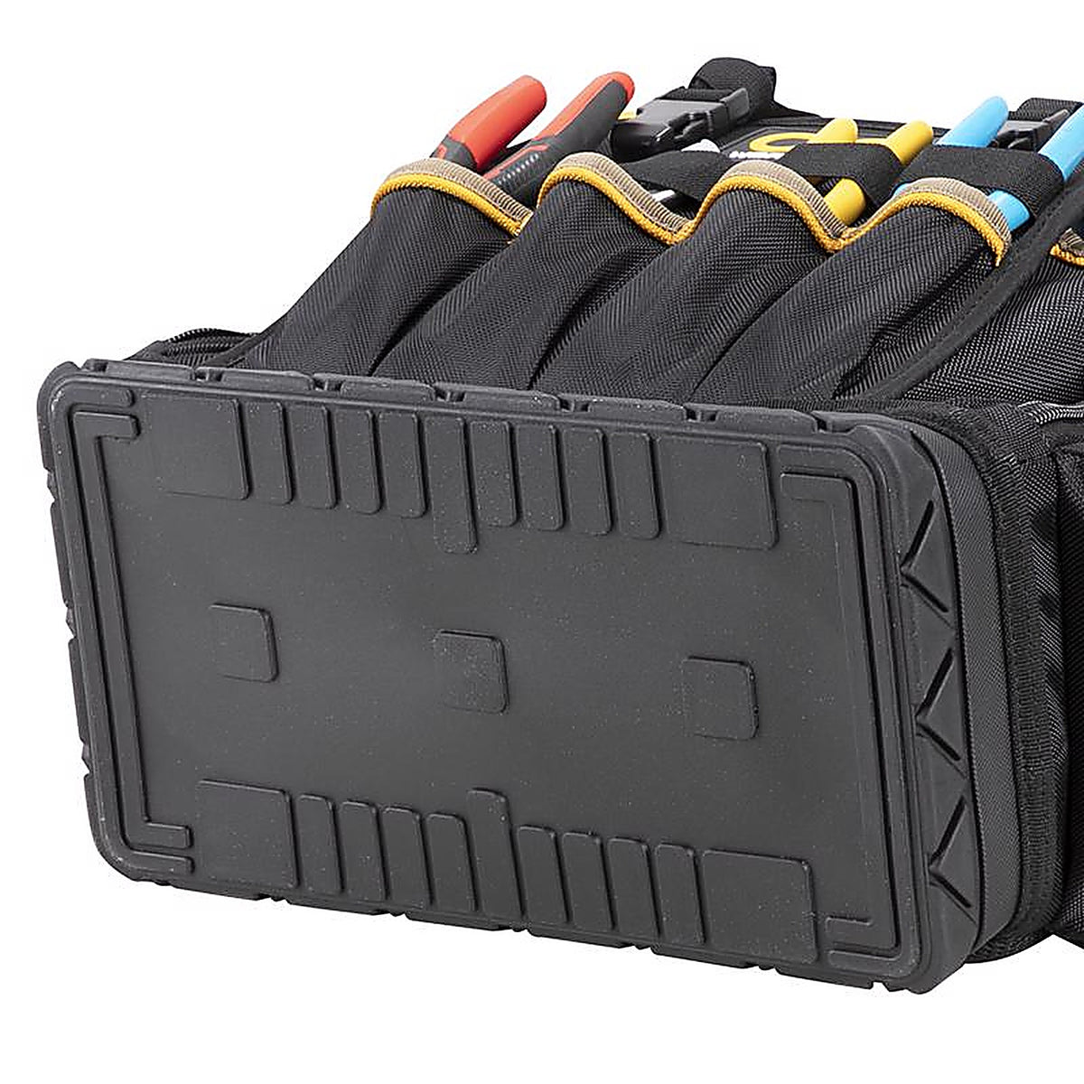 CLC - PB1133 - 13 In. W X 18 In. H Ballistic Polyester Backpack Tool Bag 38 Pocket Black/Blue 1 Piece