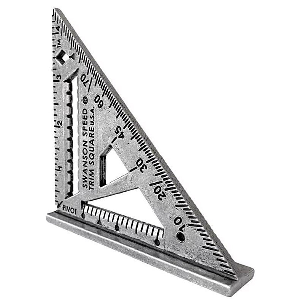 Swanson - S0145 - 4-1/2 In. L Aluminum Trim Speed Square