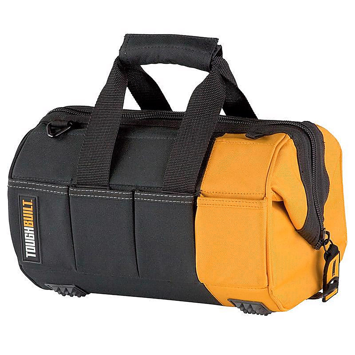 ToughBuilt TB-60-12-1BES 12 in. W X 8.75 in. H Polyester Massive Mouth Tool Bag 32 pocket Black/Gray/Orange 1 pc