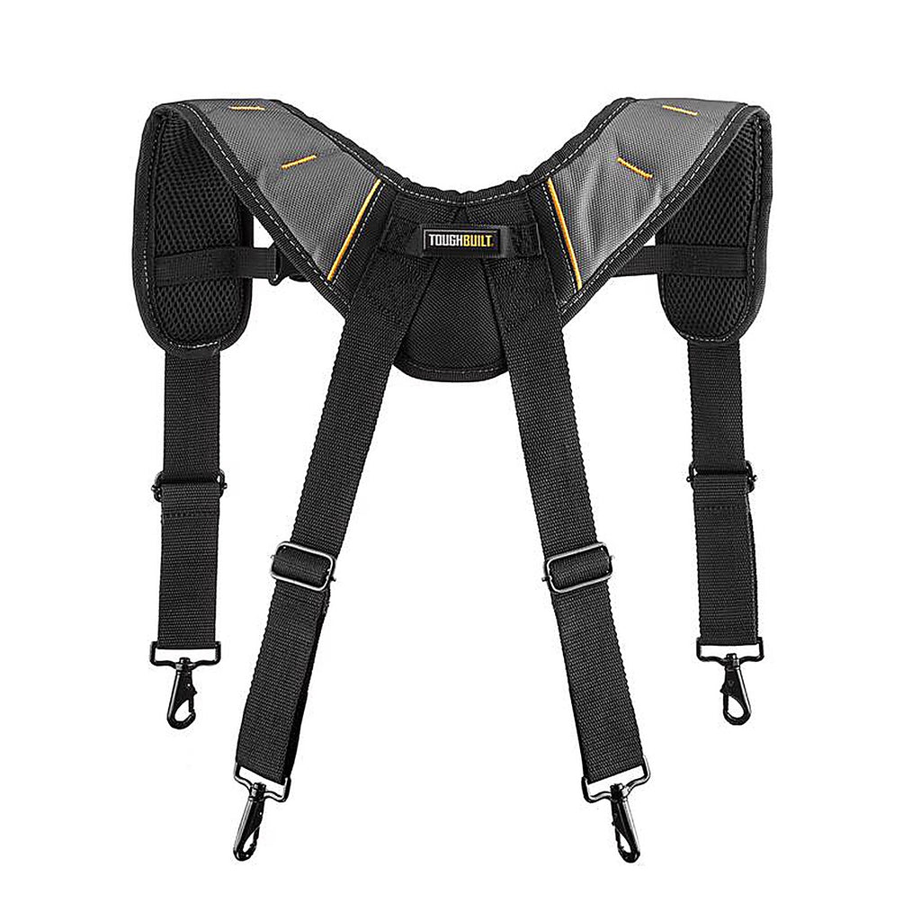 ToughBuilt TB-CT-51P-2BES 1.18 in. L X 6.3 in. W Nylon Suspenders Black/Gray 1 pair