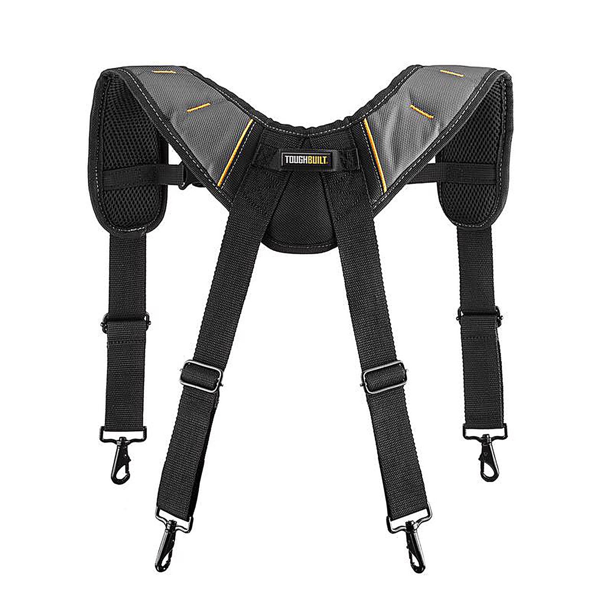 ToughBuilt TB-CT-51P-2BES 1.18 in. L X 6.3 in. W Nylon Suspenders Black/Gray 1 pair