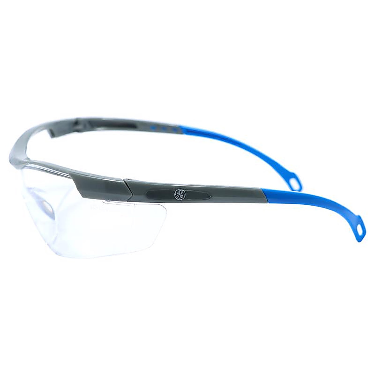 GE GE101C 01 Series Impact-Resistant Safety Glasses Clear Lens Blue Frame 1 pk