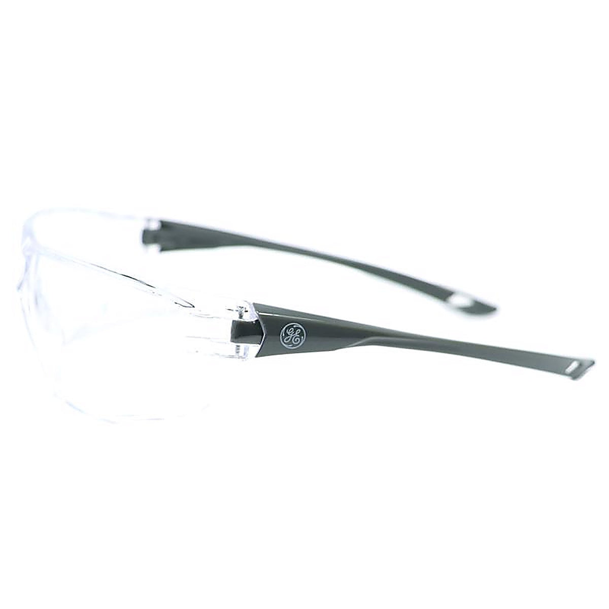 GE GE203C 03 Series Impact-Resistant Safety Glasses Clear Lens Gray Frame 1 pk