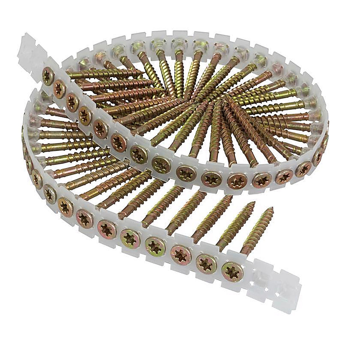 Senco 08F200YTK No. 8 X 2 in. L Rex Yellow Zinc Wood Screws 1000 pk