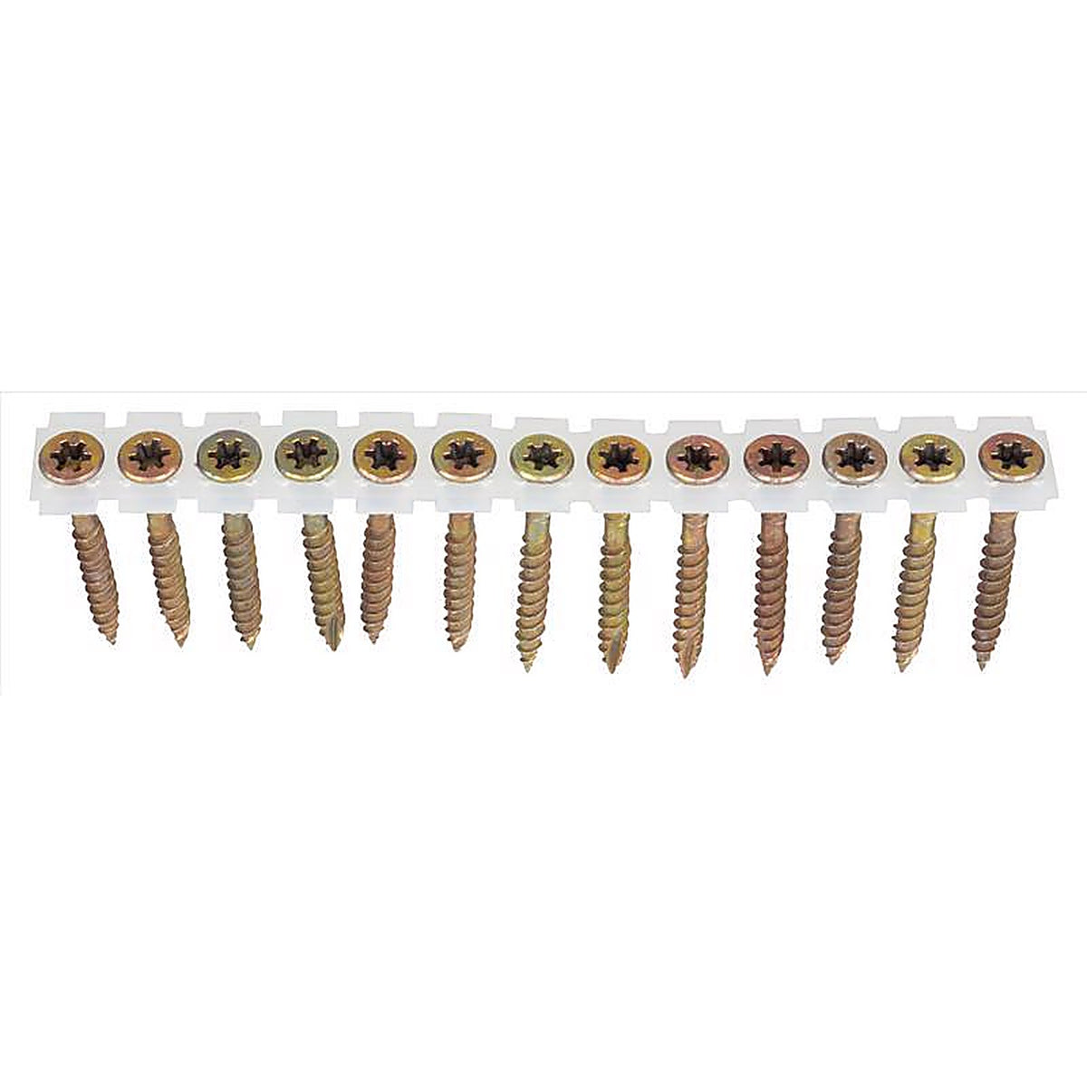 Senco 08F200YTK No. 8 X 2 in. L Rex Yellow Zinc Wood Screws 1000 pk