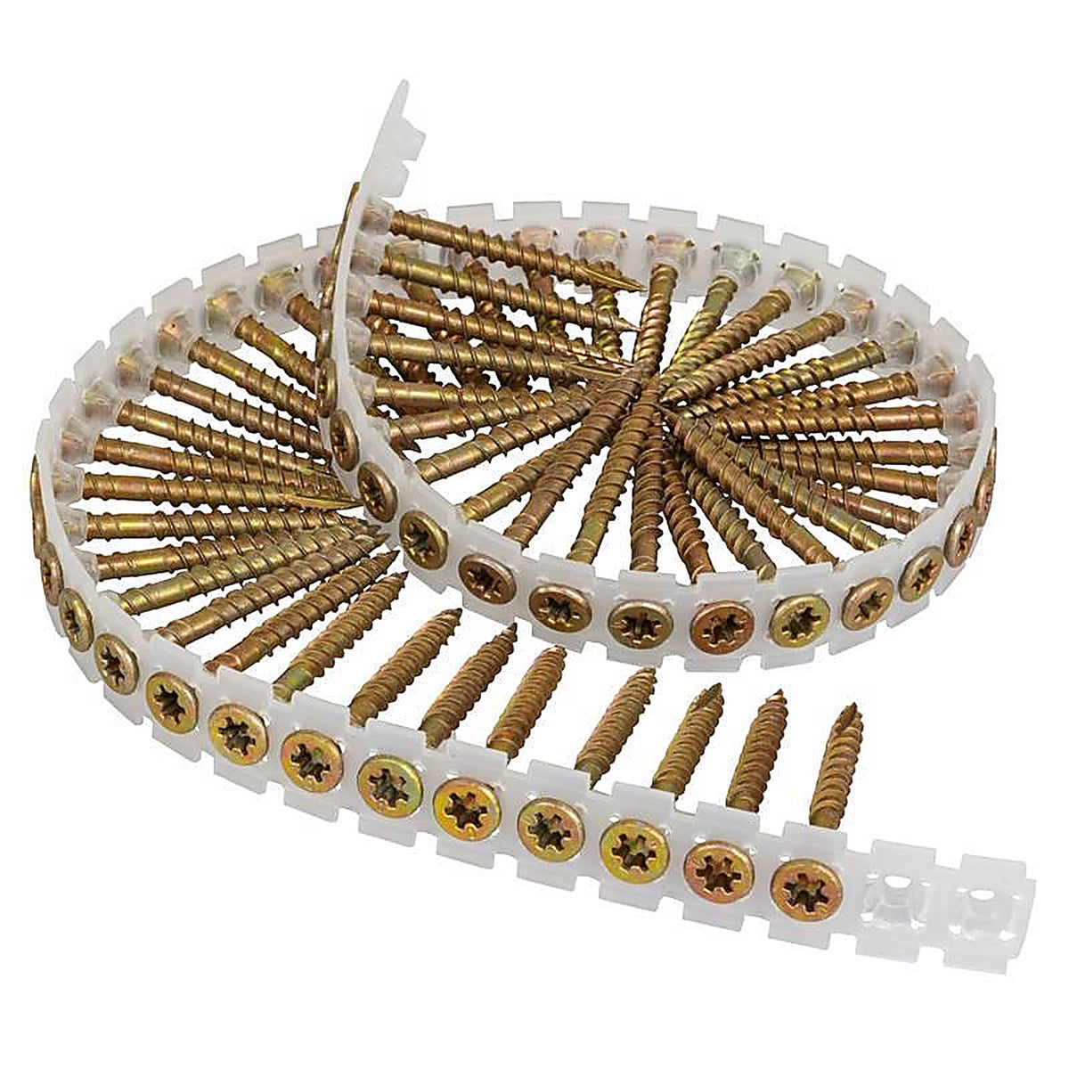 Senco 08F175YTK No. 8 X 1-3/4 in. L Rex Yellow Zinc Wood Screws 1000 pk