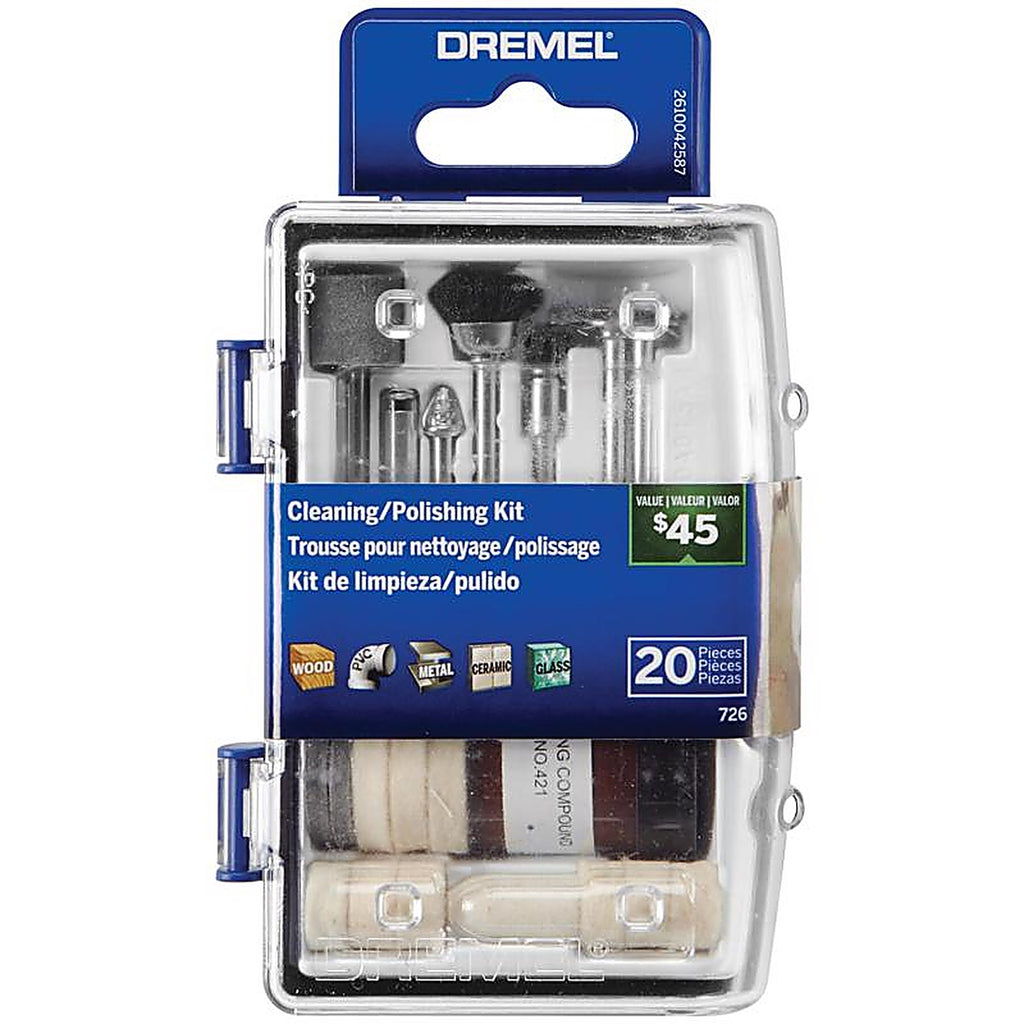 Dremel - 726-01 - Cleaning and Polishing Moto Tool Kit 20 Piece
