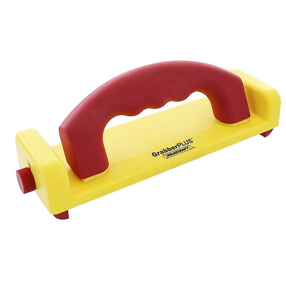 Milescraft - 34050003 - Grabberplus Rubber 8.25 In. L X 4 In. W Miter Retractable Heel Push Block Red/Yellow 1 Piece
